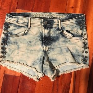 Distressed Jean shirts
